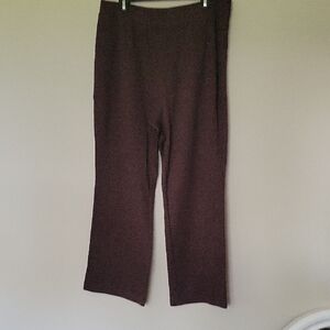 Woman Within Brown Wide Leg Pants